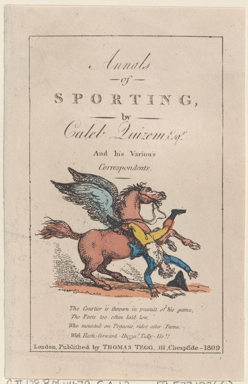 Roczniki Sportu, 1809., 1809. autorstwa Thomas Rowlandson