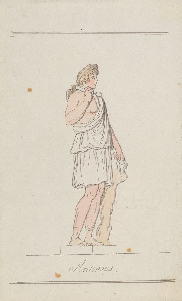 Antinous jako Aristaeus autorstwa Thomas Rowlandson