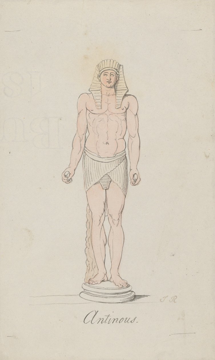 Antinous jako Ozyrys autorstwa Thomas Rowlandson