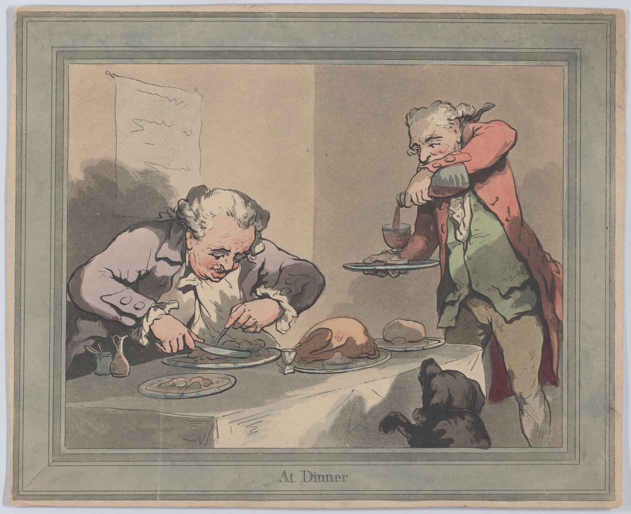 Podczas kolacji autorstwa Thomas Rowlandson