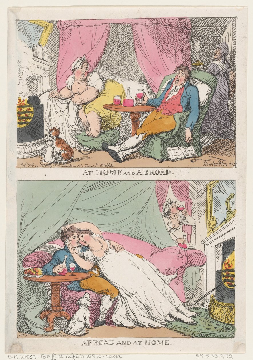 W kraju i za granicą, za granicą i w domu, 28 lutego 1807 r., 28 lutego 1807 r. autorstwa Thomas Rowlandson