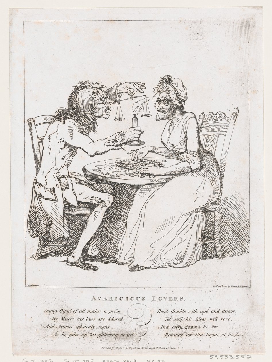 Chciwi kochankowie, 1 sierpnia 1797 r., 1 sierpnia 1797 r. autorstwa Thomas Rowlandson
