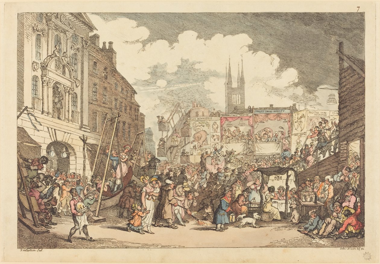 Jarmark Bartłomieja autorstwa Thomas Rowlandson