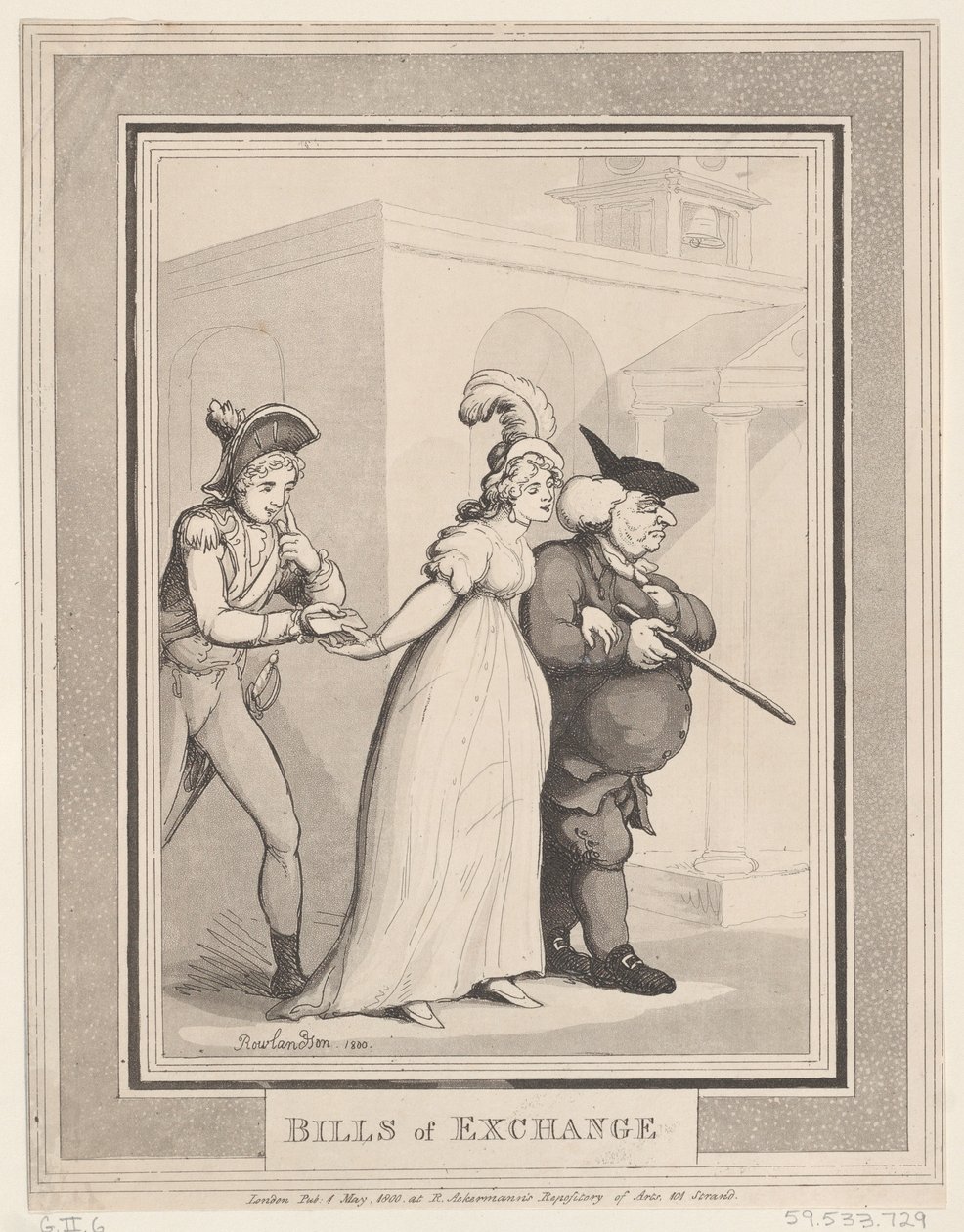 Weksle, 1 maja 1800 r., 1 maja 1800 r. autorstwa Thomas Rowlandson