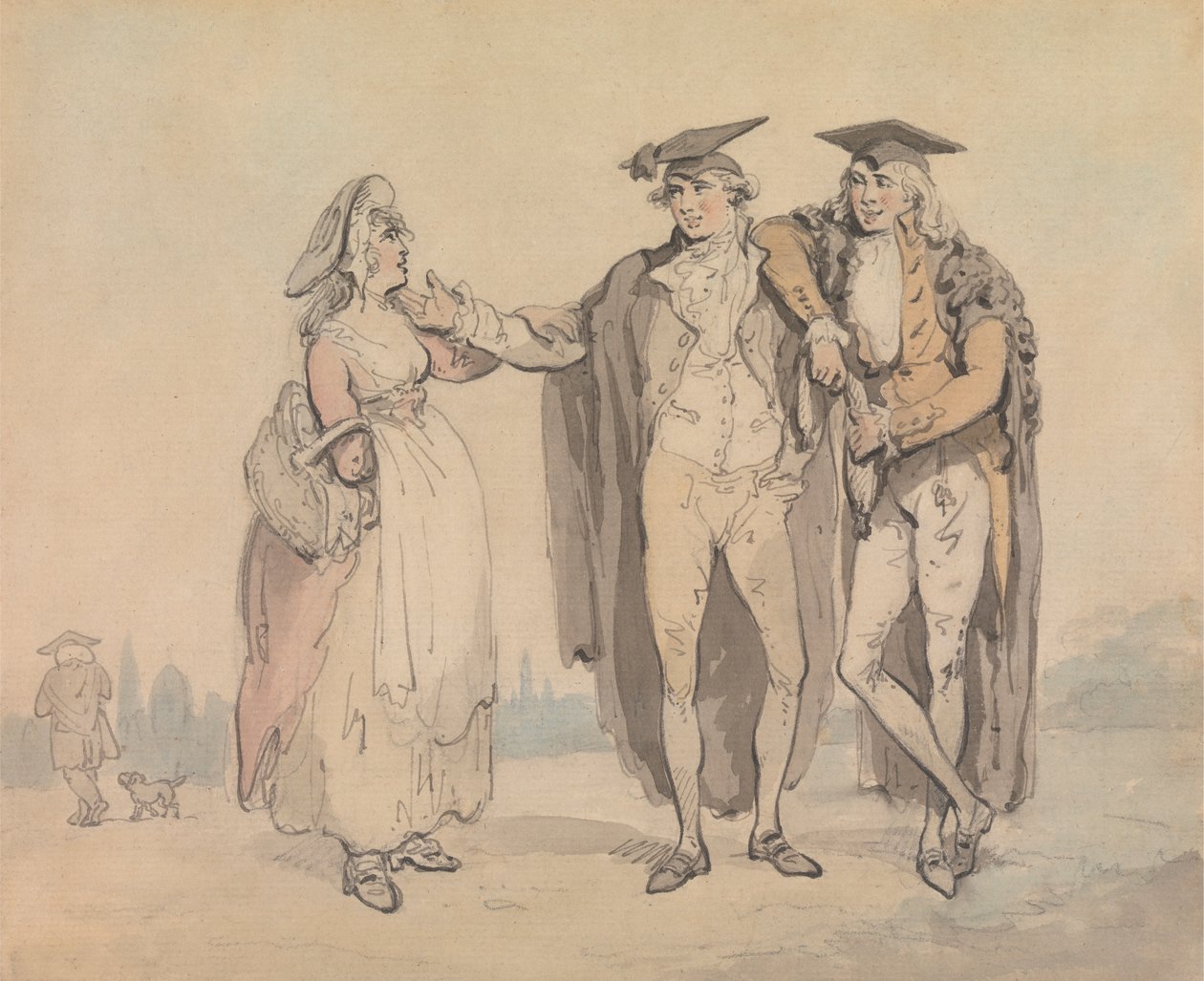 Bucks z pierwszej głowy autorstwa Thomas Rowlandson