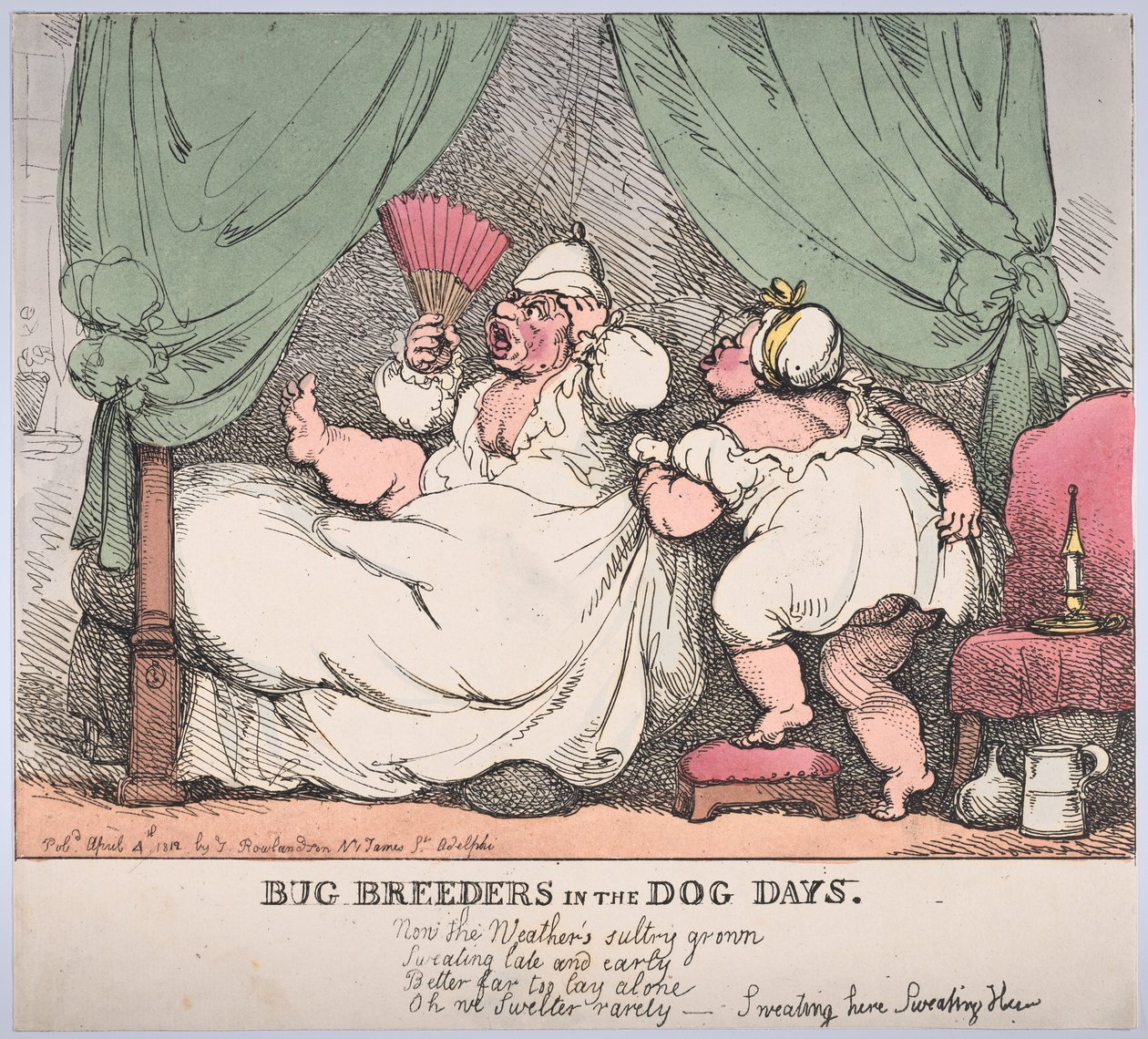 Hodowcy owadów w dniach psów, 4 kwietnia 1812 r., 4 kwietnia 1812 r. autorstwa Thomas Rowlandson