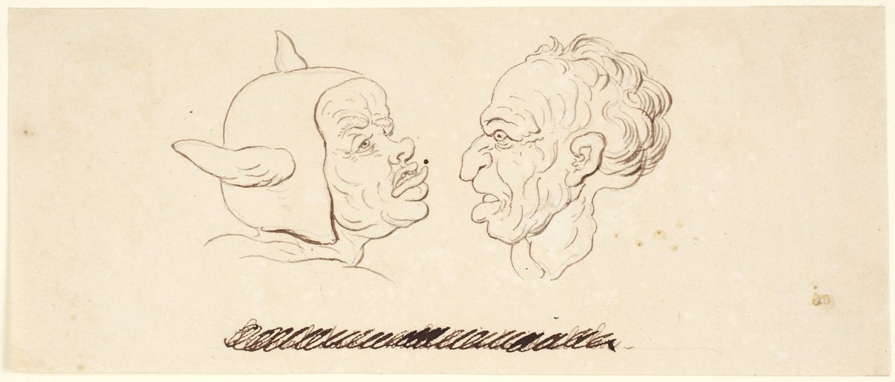 Karykatury: Żądza zmysłowa autorstwa Thomas Rowlandson