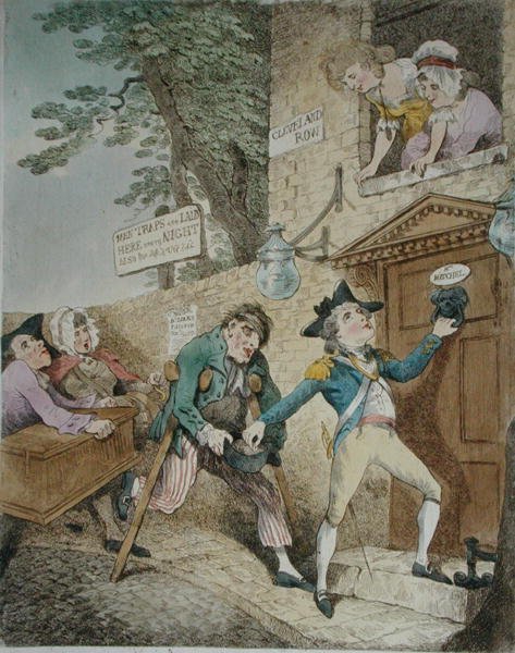 Charity Covereth a Multitude of Sins, opublikowana przez Hannah Humphrey w 1781 r. (akwaforta ręcznie kolorowana) autorstwa Thomas Rowlandson