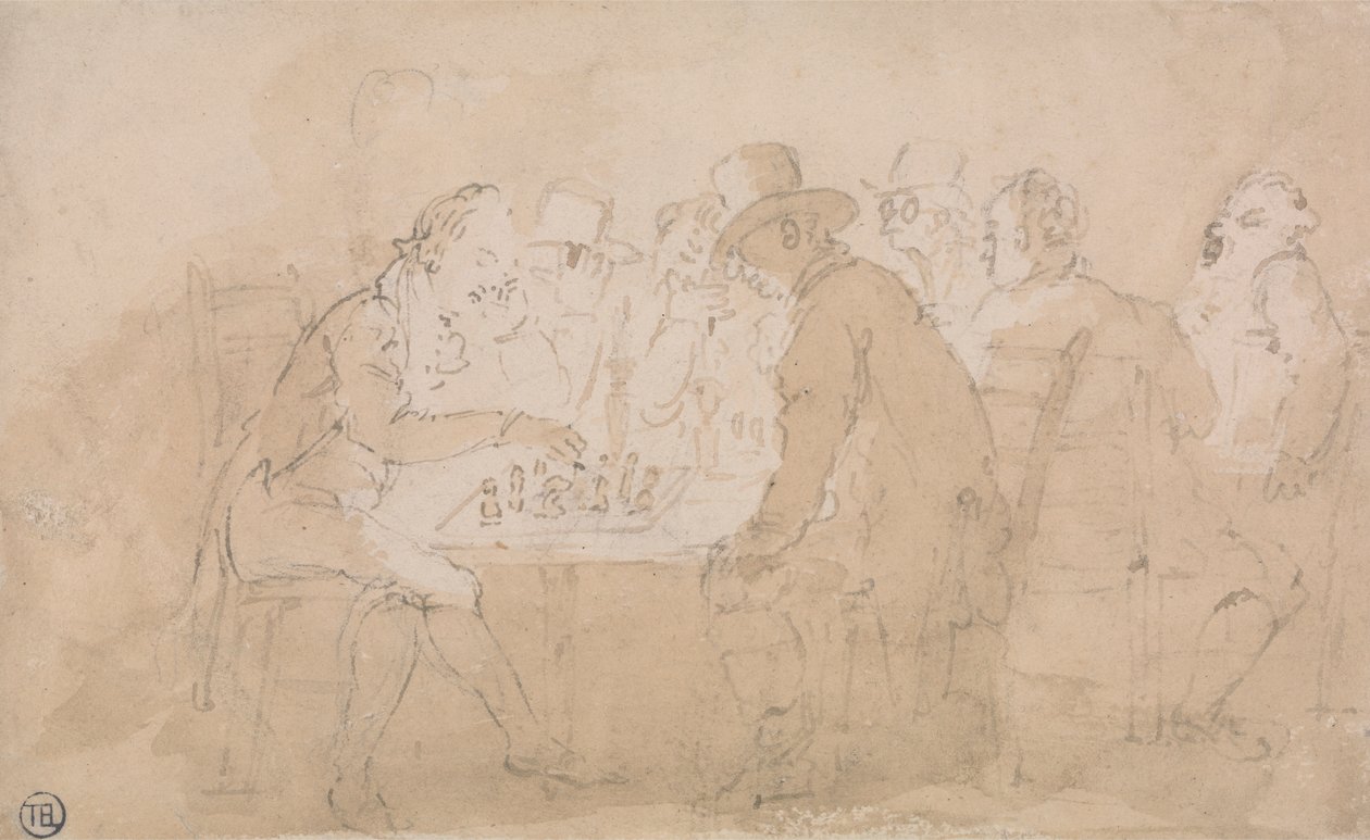 Szachiści autorstwa Thomas Rowlandson