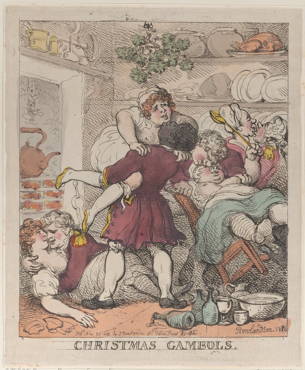 Bożonarodzeniowe Gambole, 30 listopada 1812 r., 30 listopada 1812 r. autorstwa Thomas Rowlandson