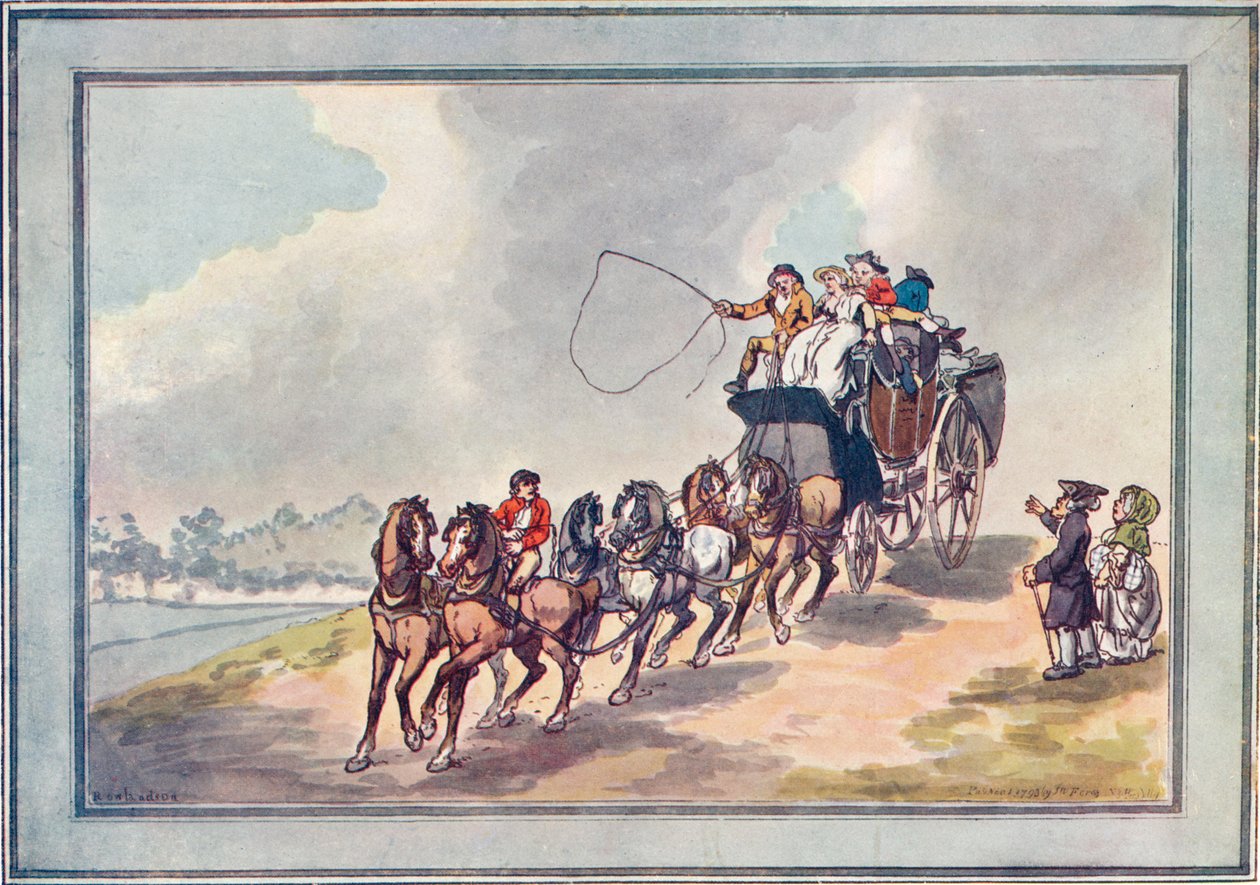 Trener i Szóstka, 1907 autorstwa Thomas Rowlandson