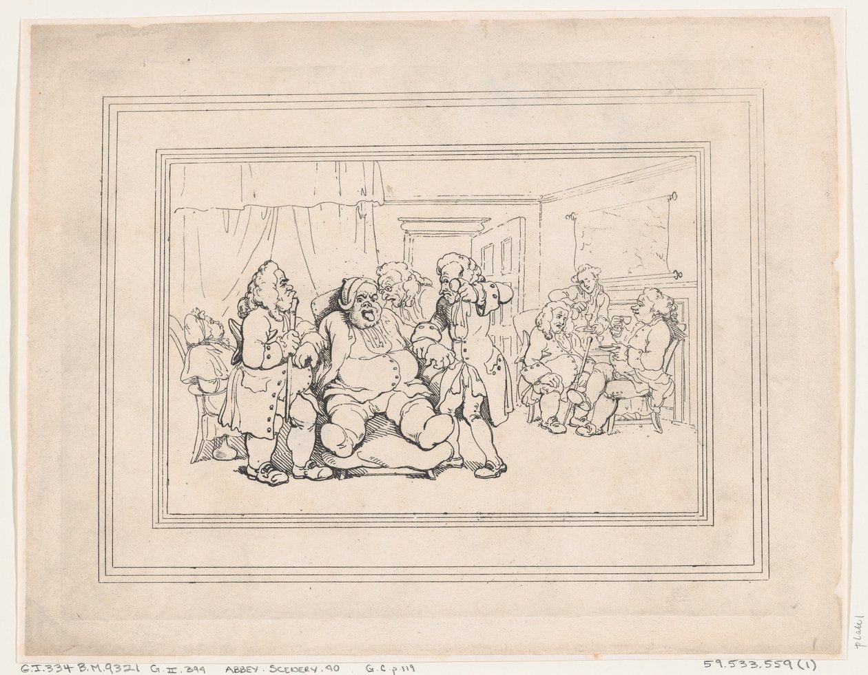 „Comforts of Bath”, rycina nr 1 autorstwa Thomas Rowlandson