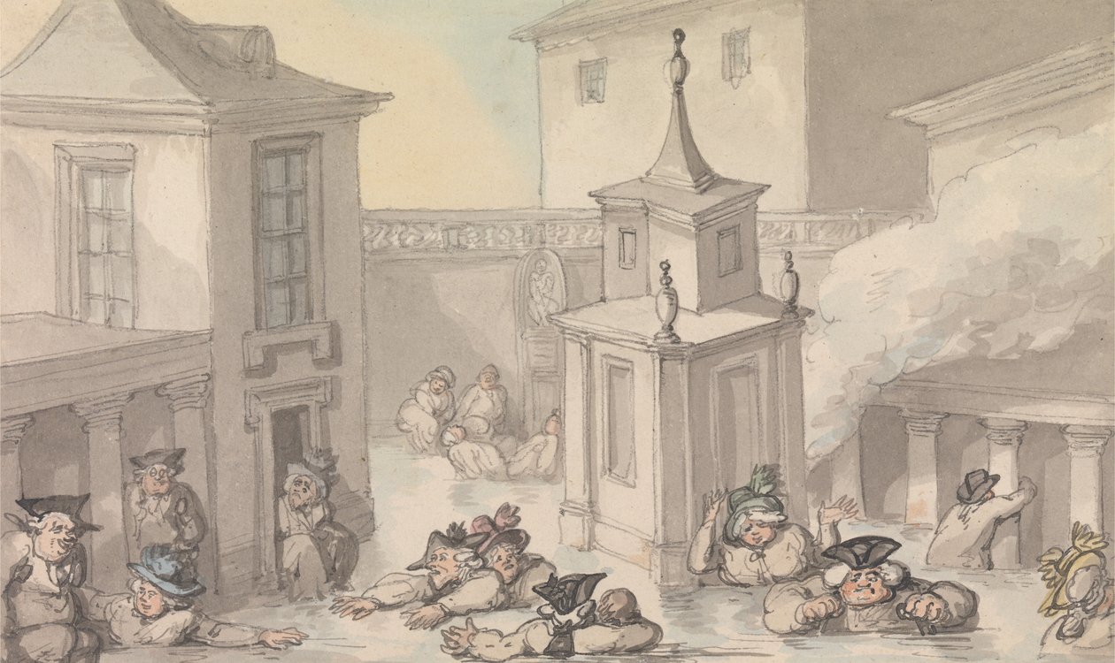 Uroki Bath: Miasto Bath autorstwa Thomas Rowlandson