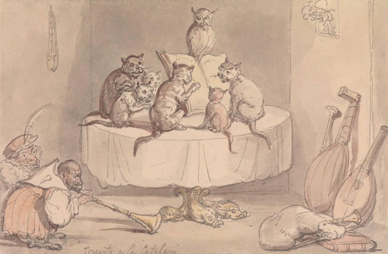 Koncert w stylu Catalani autorstwa Thomas Rowlandson