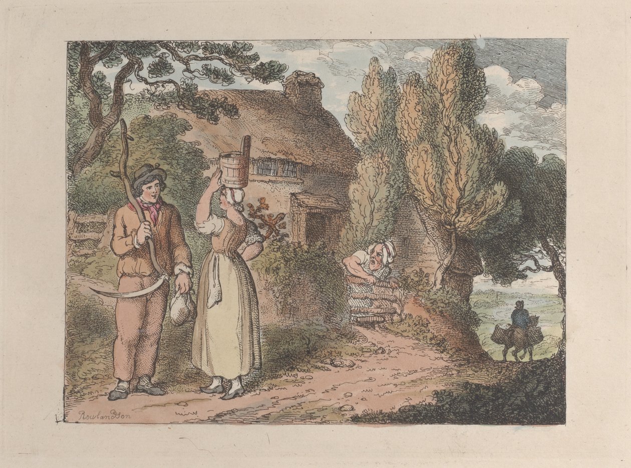 Cornwall, Overlooker, z Views in Cornwall, 1812., 1812. autorstwa Thomas Rowlandson