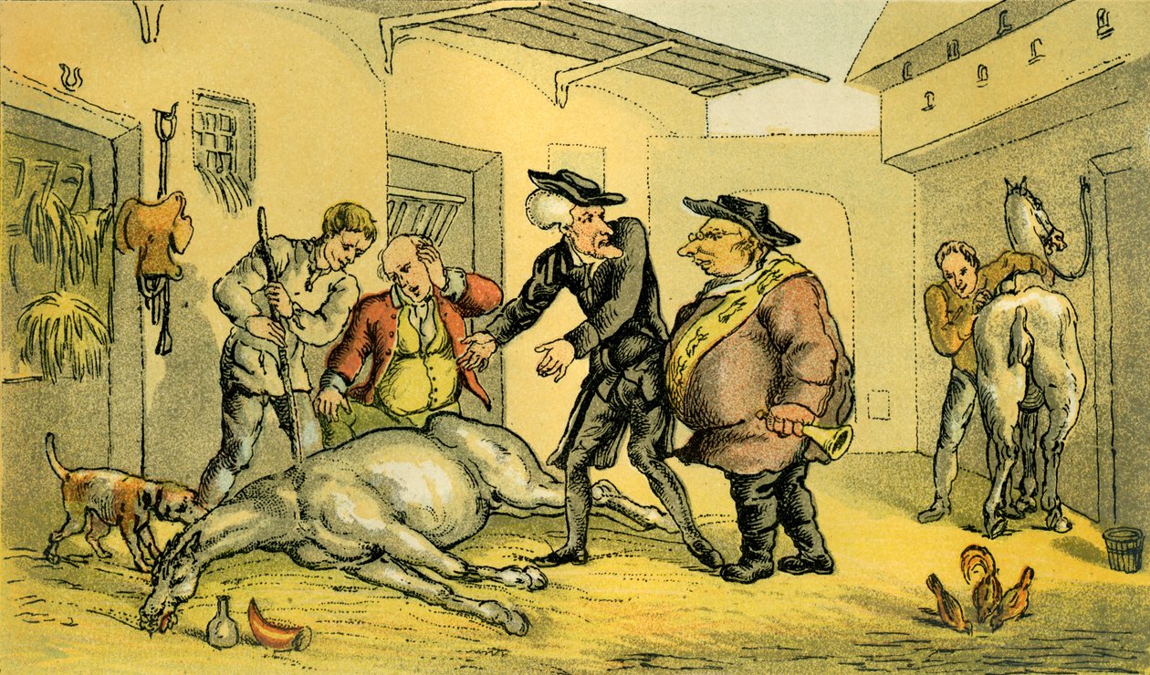 „Śmierć ciosu” autorstwa Thomas Rowlandson