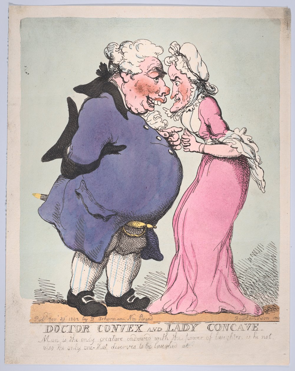 Doktor Convex i Lady Concave, 20 listopada 1802, 20 listopada 1802. autorstwa Thomas Rowlandson