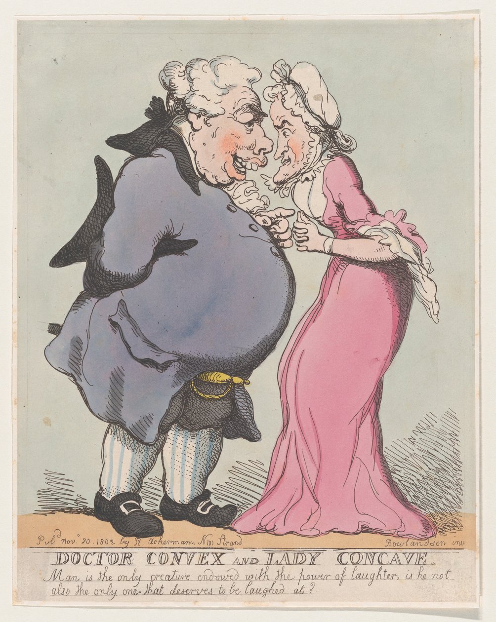 Doktor Convex i Lady Concave, 20 listopada 1802, 20 listopada 1802. autorstwa Thomas Rowlandson