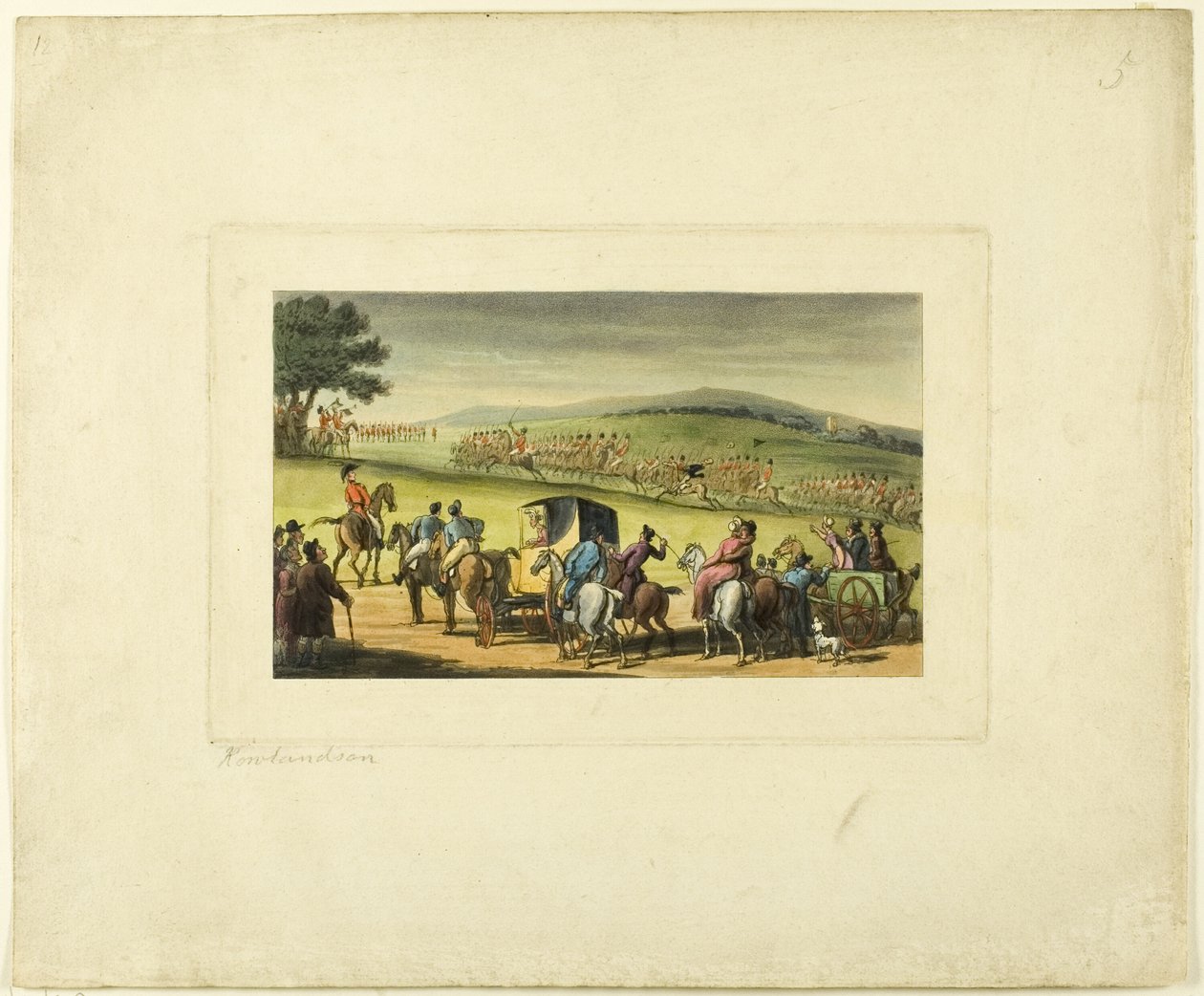 Doctor Syntax w recenzji, z trasy The Tour of Doctor Syntax autorstwa Thomas Rowlandson