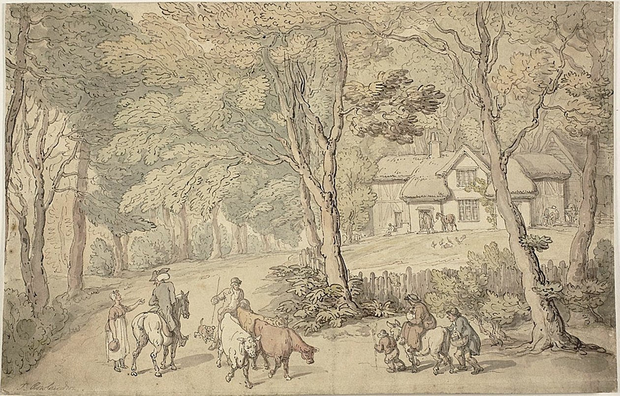 Doktor Syntax w drodze autorstwa Thomas Rowlandson