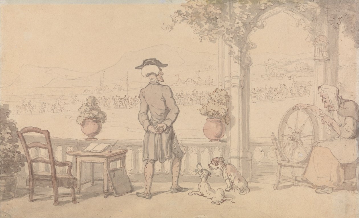 Monolog doktora Syntaxa autorstwa Thomas Rowlandson