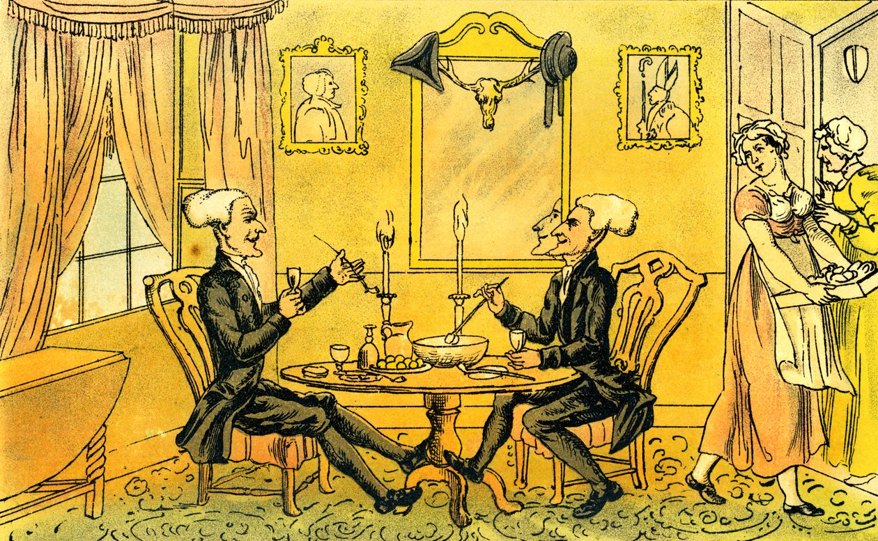 „Dr Syntax i jego odpowiednik” autorstwa Thomas Rowlandson