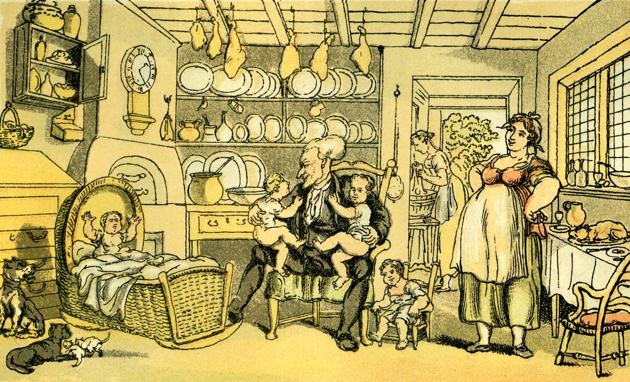 „Dr Syntax został pielęgniarką” autorstwa Thomas Rowlandson
