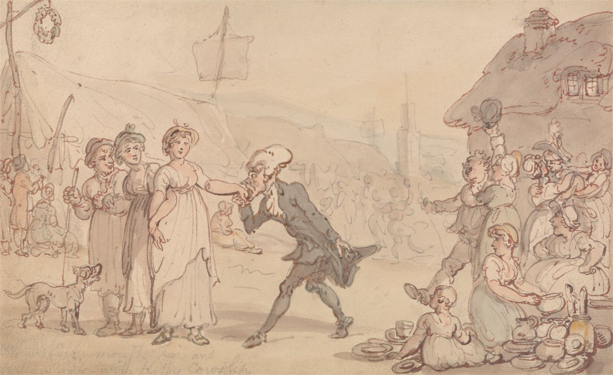 Dr Syntax z Kitty Cowslip autorstwa Thomas Rowlandson