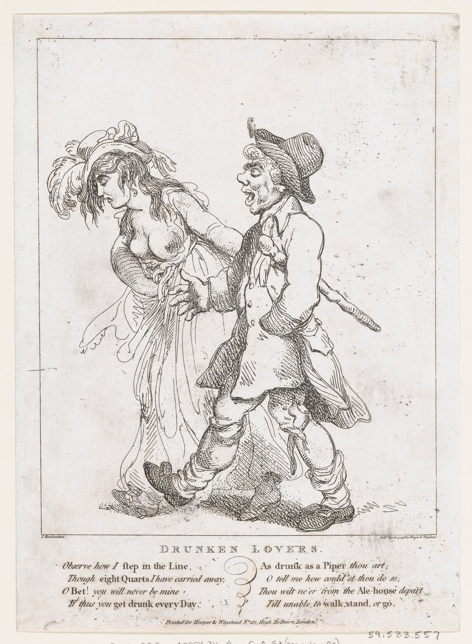 Pijani kochankowie, 15 marca 1798., 15 marca 1798. autorstwa Thomas Rowlandson