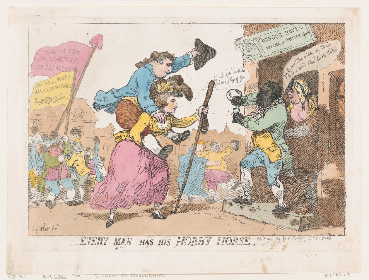 Każdy człowiek ma swojego hobbystycznego konia, 1 maja 1784 r., 1 maja 1784 r. autorstwa Thomas Rowlandson