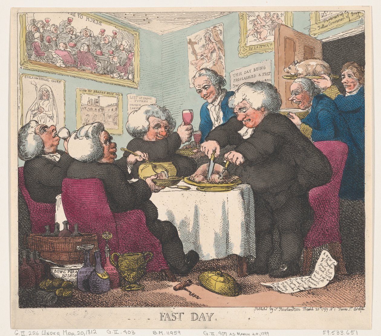 Dzień postu, 20 marca 1799., 20 marca 1799. autorstwa Thomas Rowlandson