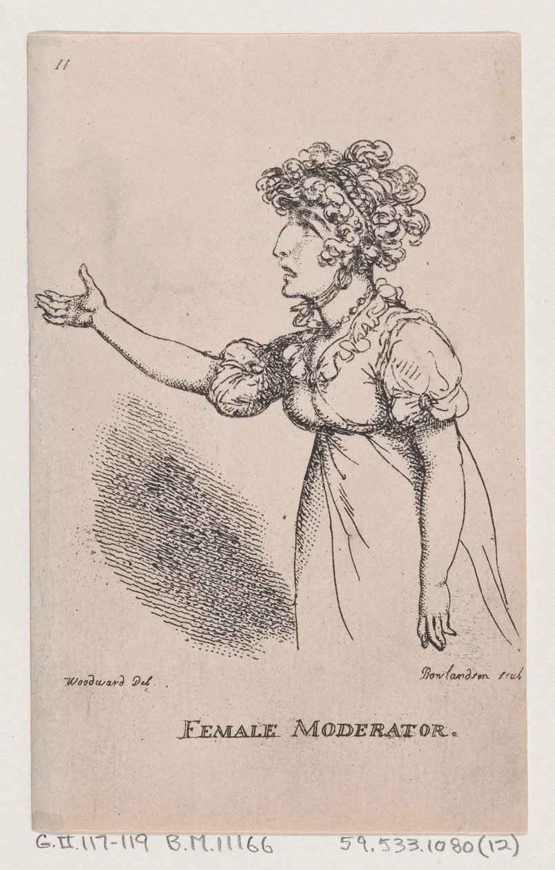 Moderatorka, 1808., 1808. autorstwa Thomas Rowlandson