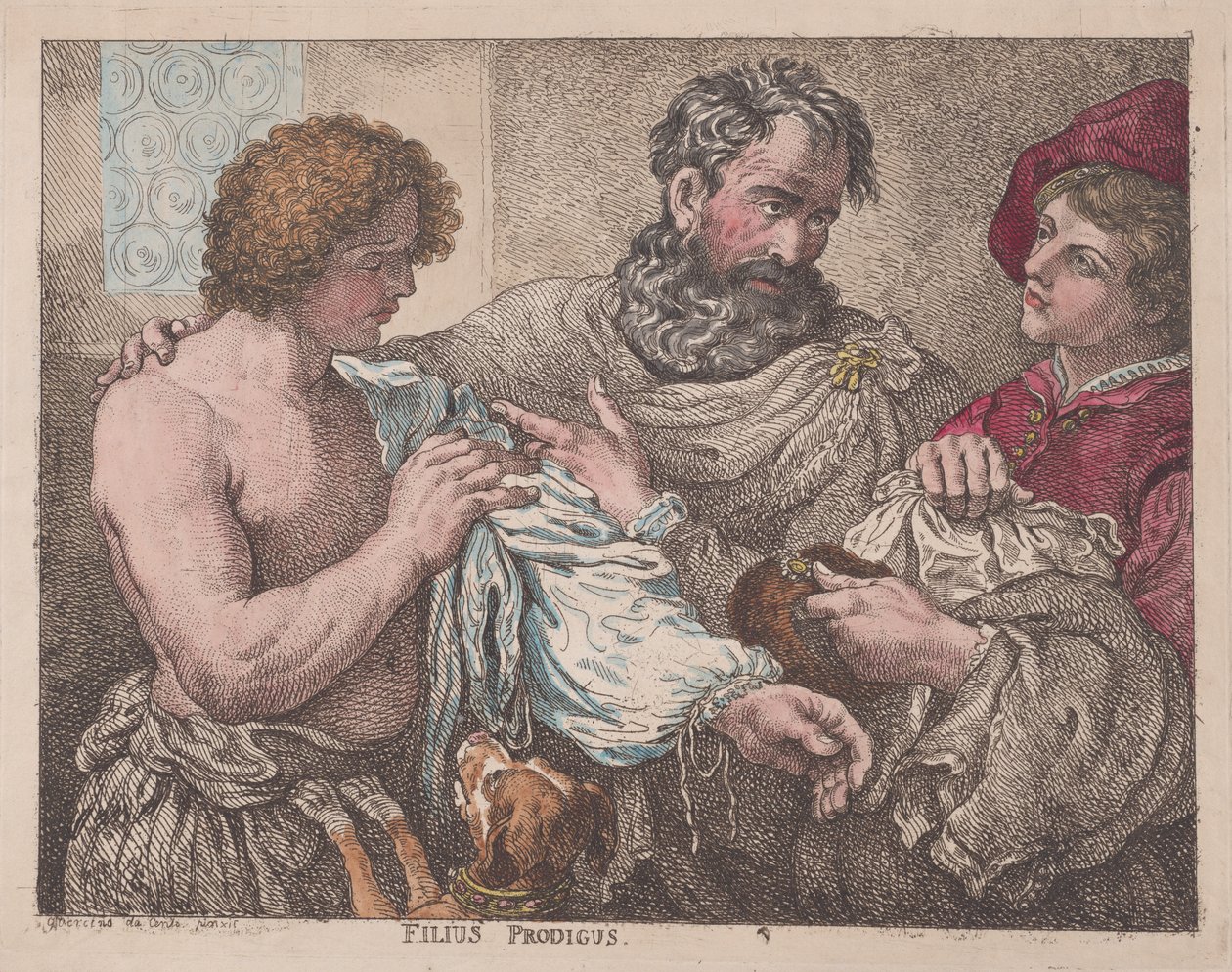 Philus Prodigus Syn marnotrawny, 1783-95., 1783-95. autorstwa Thomas Rowlandson