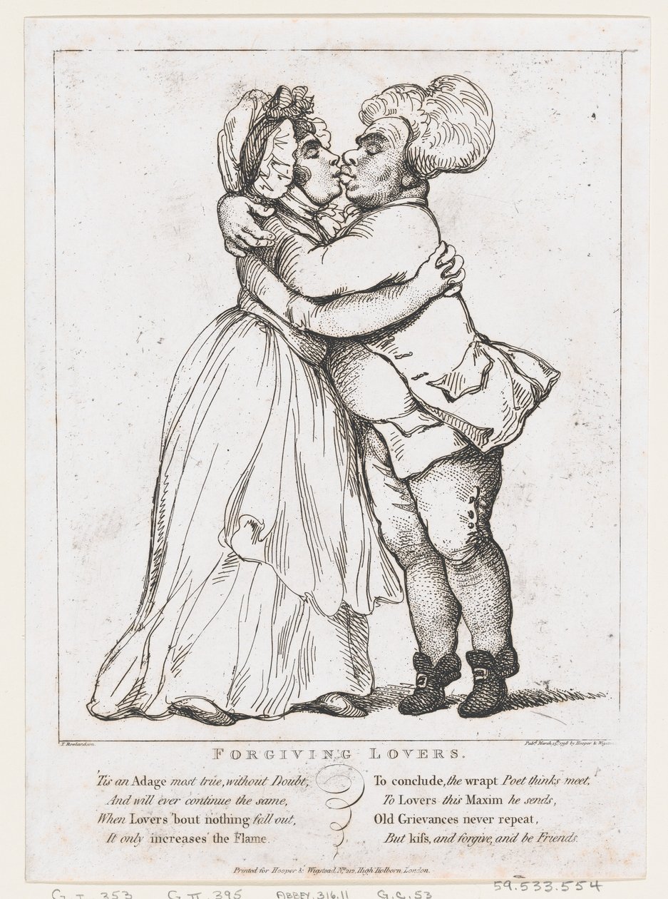 Wybaczający kochankom, 15 marca 1798 r., 15 marca 1798 r. autorstwa Thomas Rowlandson