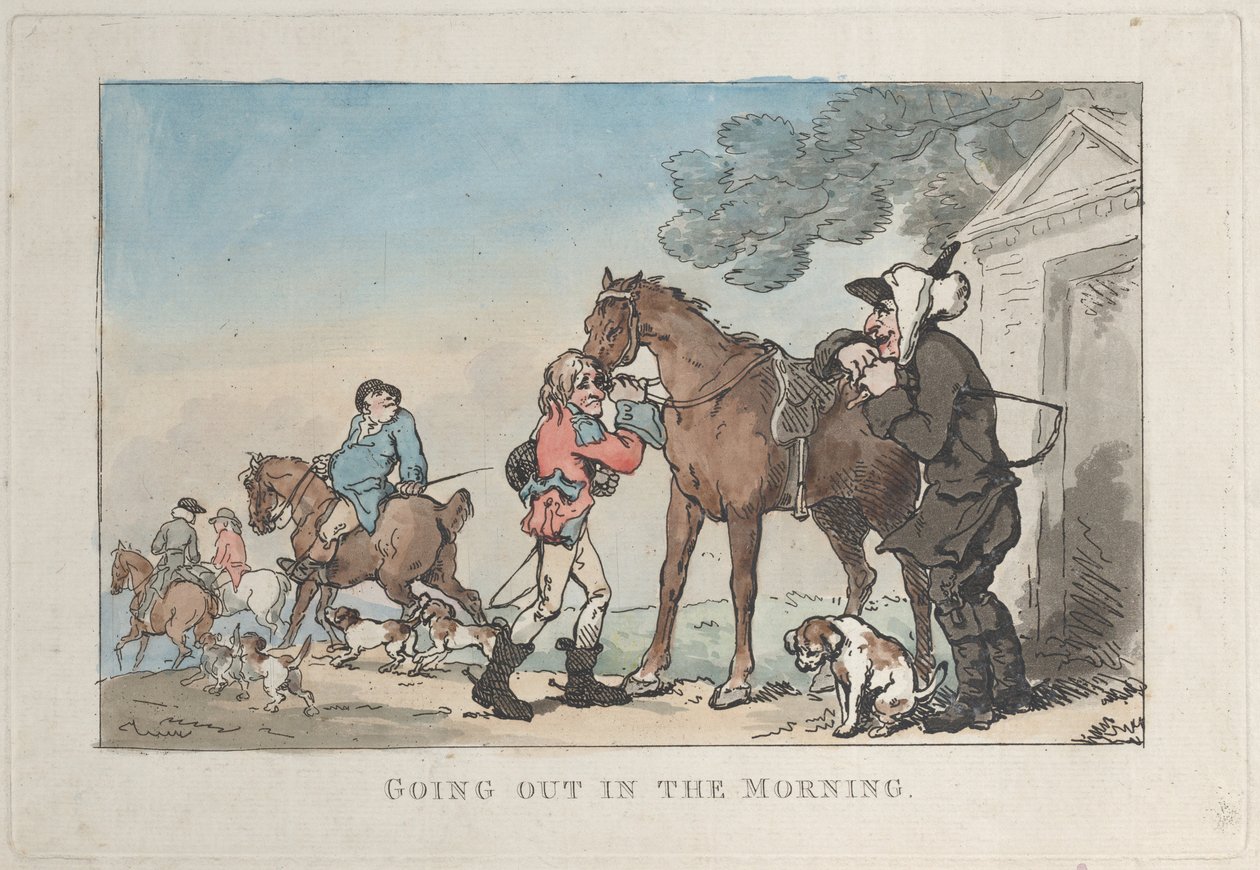 Wychodzenie rano, 1787., 1787. autorstwa Thomas Rowlandson