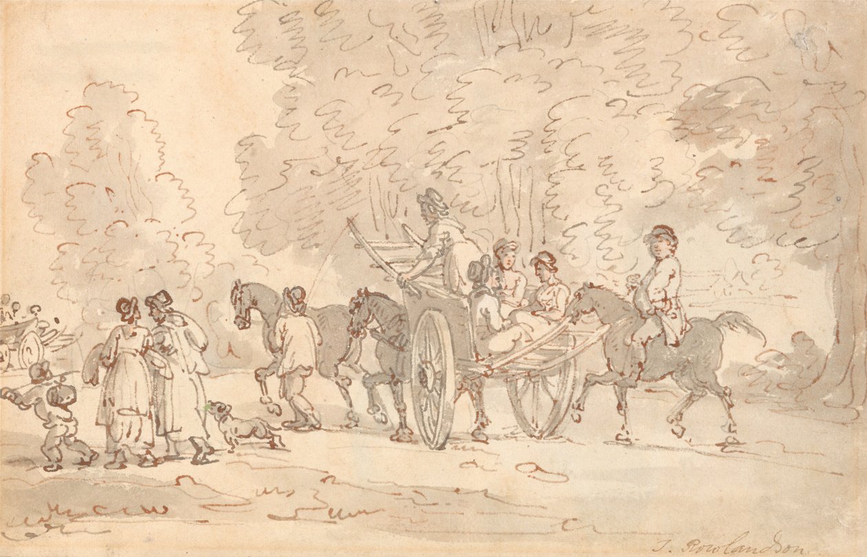 Wyjście na rynek autorstwa Thomas Rowlandson