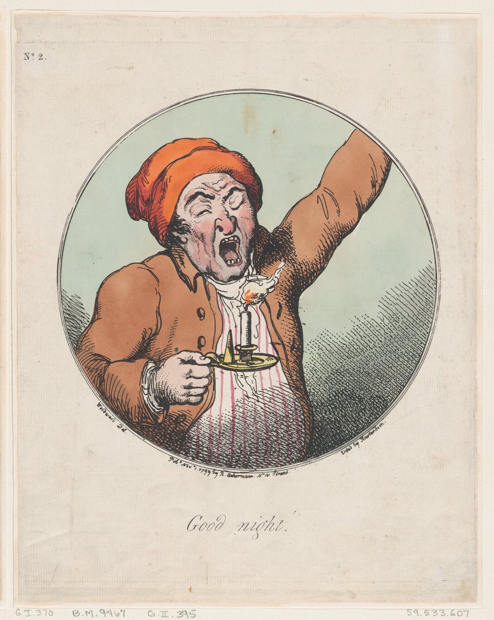 Dobranoc, 1 listopada 1799., 1 listopada 1799. autorstwa Thomas Rowlandson