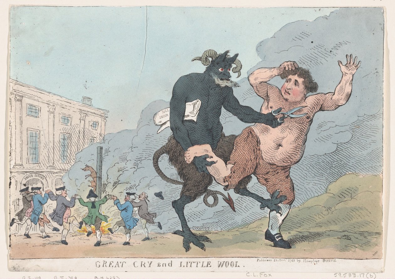 Wielki płacz i mała wełna, 22 grudnia 1783 r., 22 grudnia 1783 r. autorstwa Thomas Rowlandson