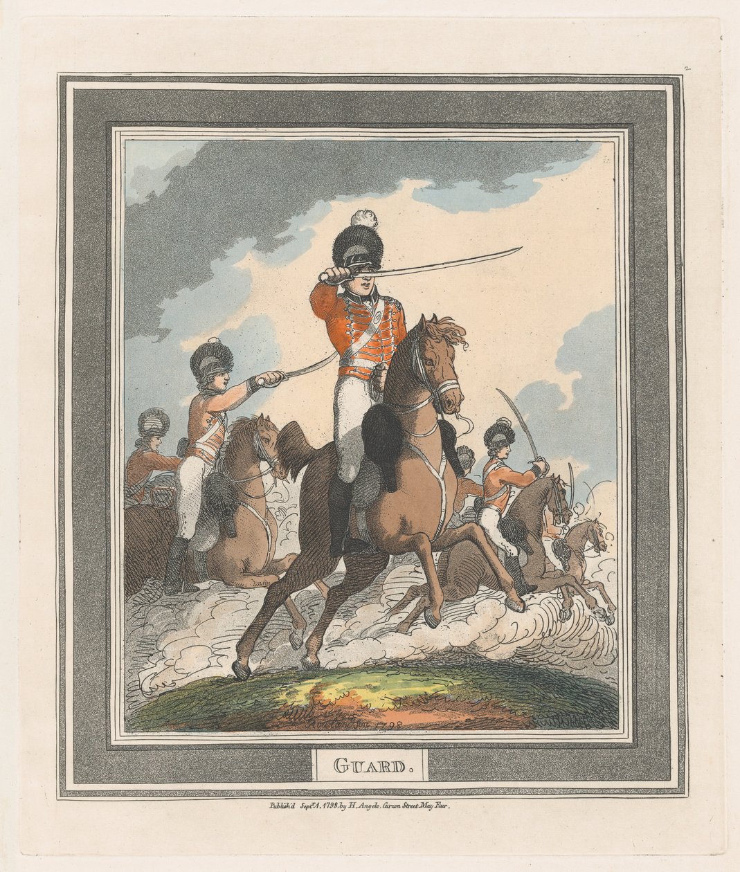 Straż, 1 września 1798., 1 września 1798. autorstwa Thomas Rowlandson