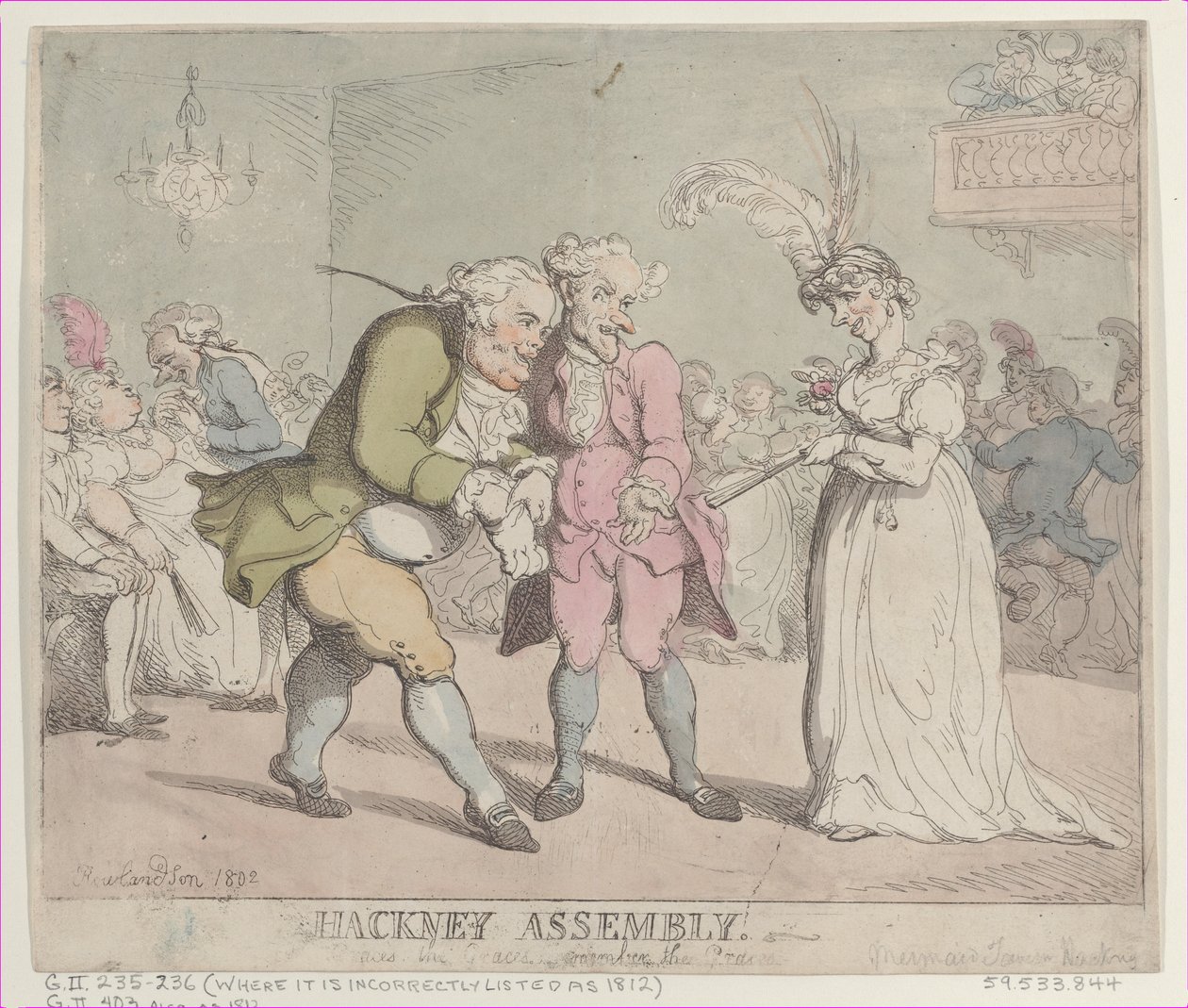 Zgromadzenie Hackney, 1802., 1802. autorstwa Thomas Rowlandson