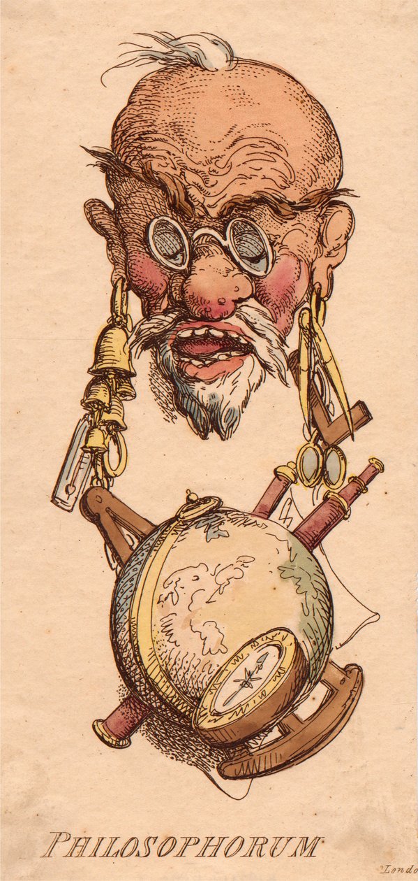 Głowy: filozofów autorstwa Thomas Rowlandson