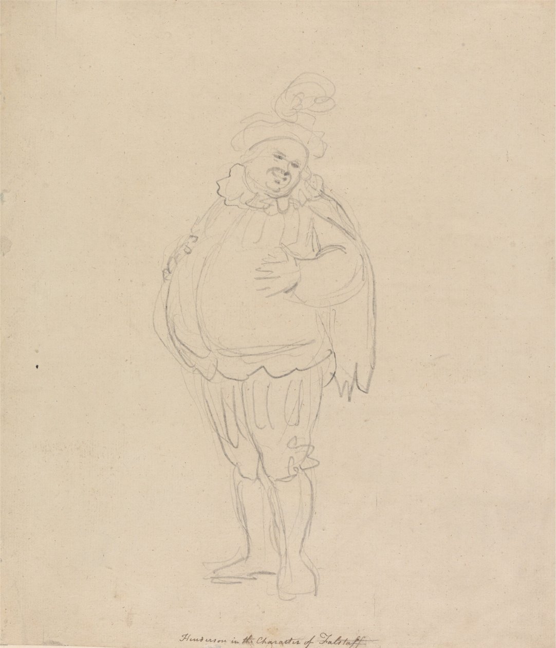Henderson w roli Falstaffa autorstwa Thomas Rowlandson