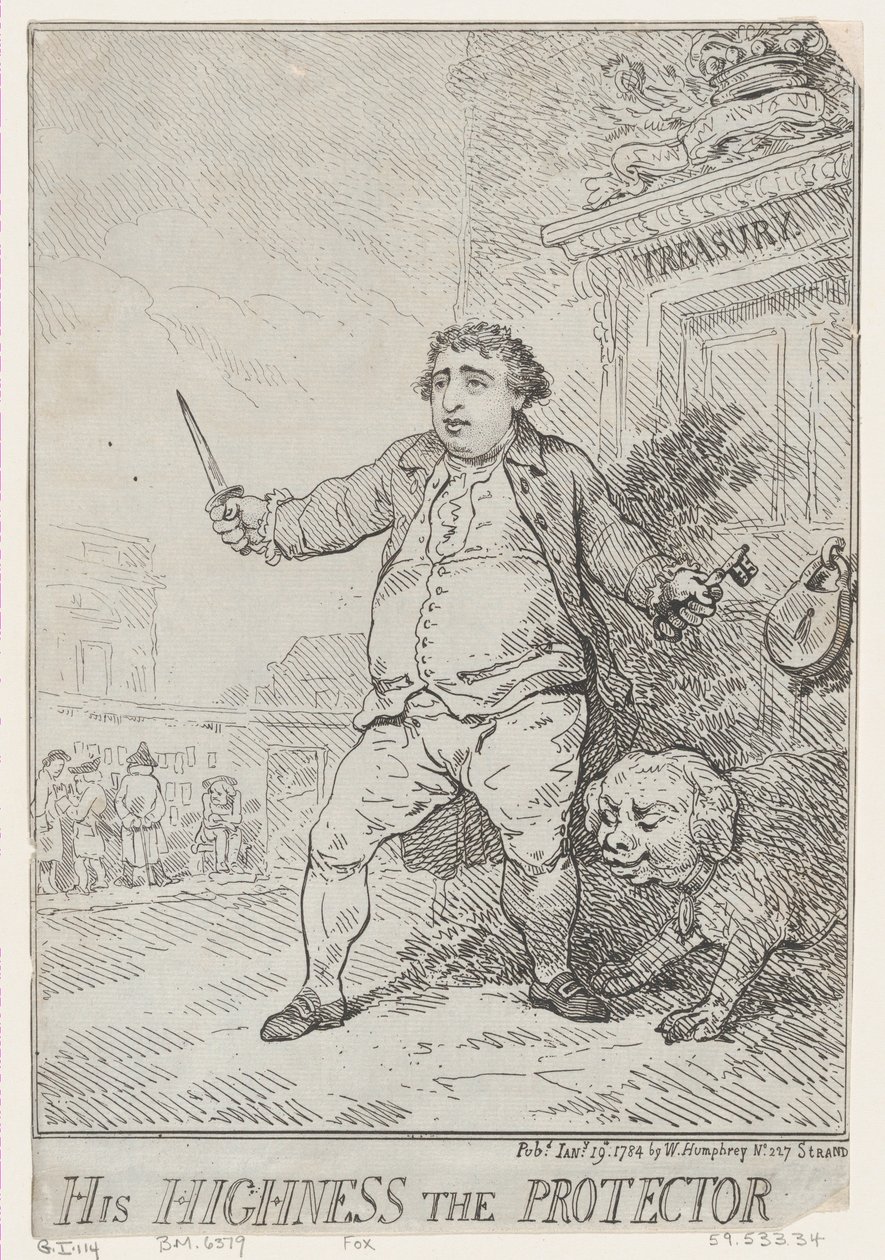 Jego Wysokość Protektor, 19 stycznia 1784 r., 19 stycznia 1784 r. autorstwa Thomas Rowlandson