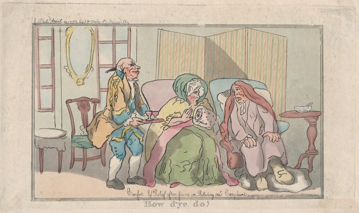 Jak się macie, 10 kwietnia 1792., 10 kwietnia 1792. autorstwa Thomas Rowlandson