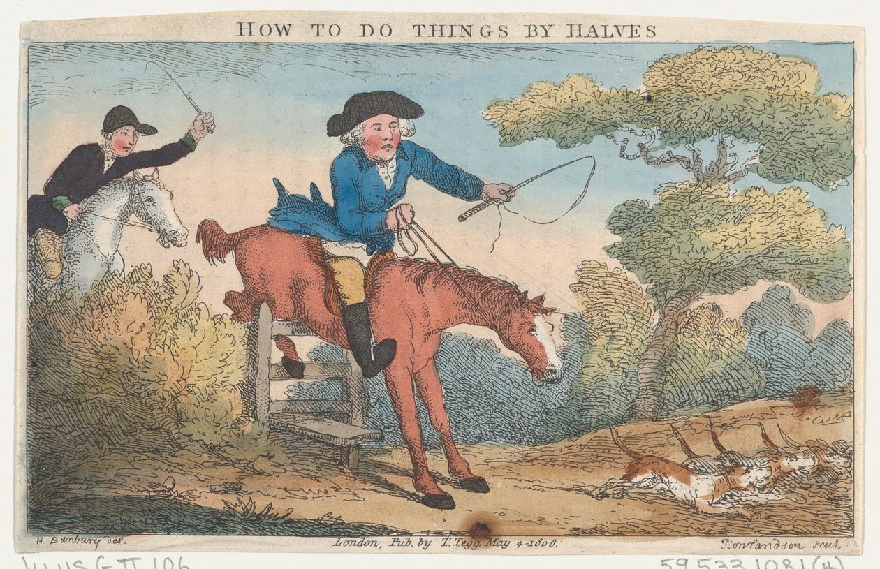 Jak robić rzeczy o połowę, 4 maja 1808 r., 4 maja 1808 r. autorstwa Thomas Rowlandson