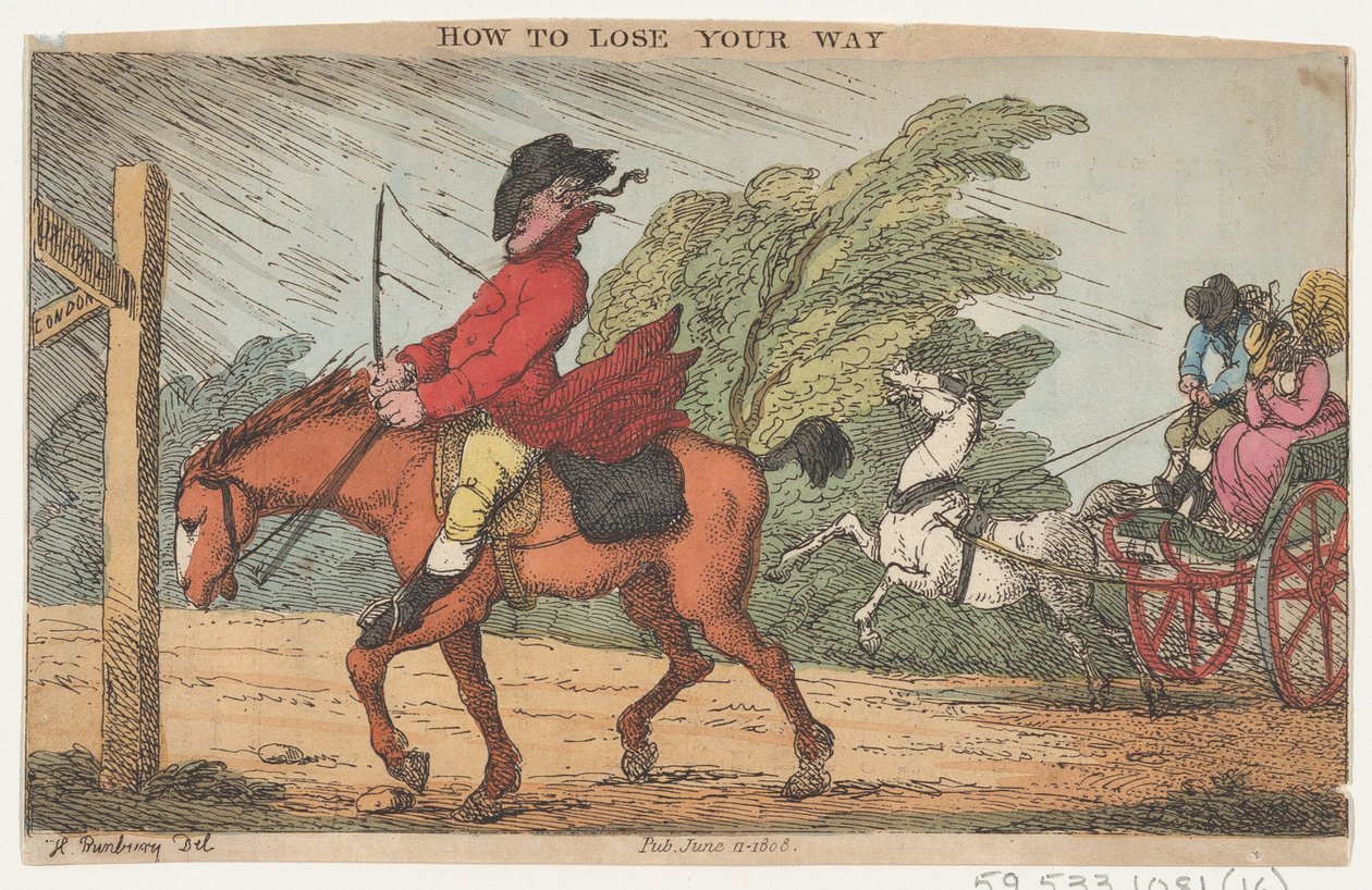 Jak zgubić drogę, 11 czerwca 1808 r., 11 czerwca 1808 r. autorstwa Thomas Rowlandson