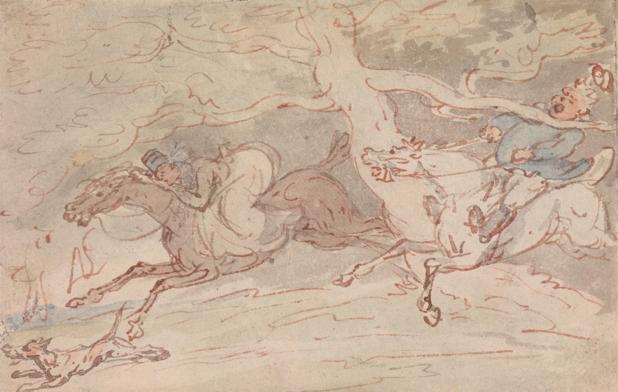„Jak skręcić sobie kark” autorstwa Thomas Rowlandson
