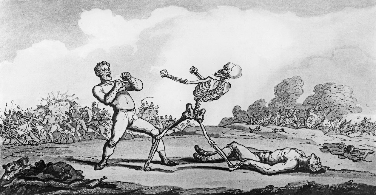 „Jakże próżne są wszystkie twoje triumfy przeszłe”, 1814 autorstwa Thomas Rowlandson