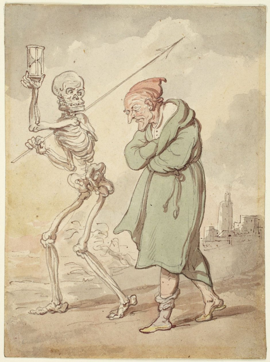 Ilustracja do „Tańca śmierci” autorstwa Thomas Rowlandson