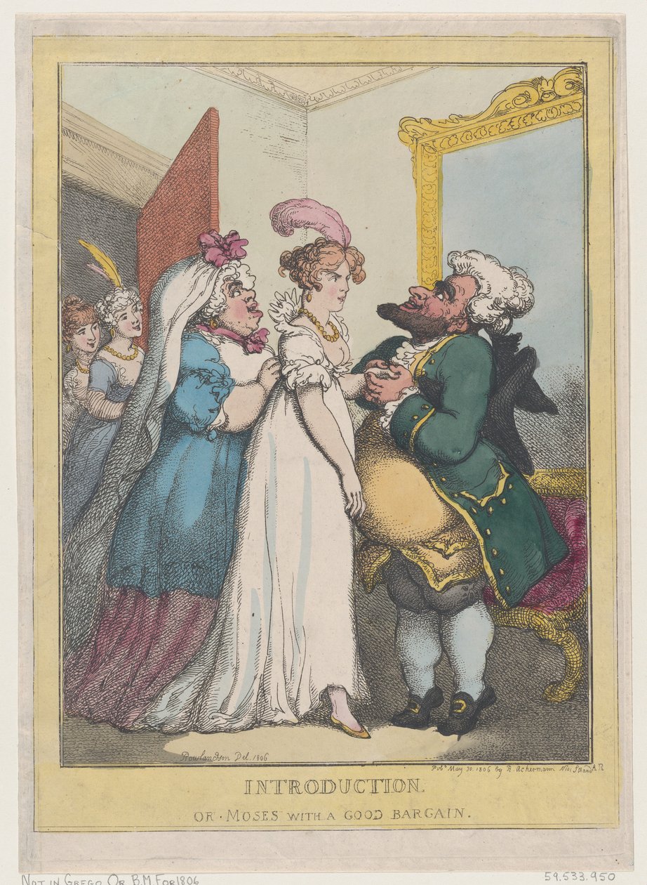 Wstęp, czyli Mojżesz z dobrym interesem, 23 lipca 1806 r., 23 lipca 1806 r. autorstwa Thomas Rowlandson